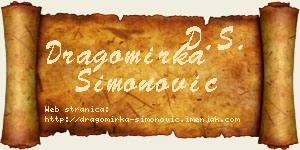 Dragomirka Simonović vizit kartica